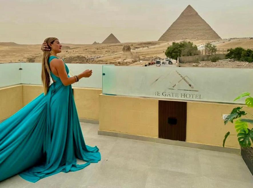The Gate Hotel Front Pyramids & Sphinx View Kafret el-Gabal Eksteriør billede